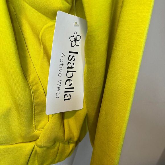 NWT Yellow Isabela active wear hoodie. Size large. - Picture 5 of 7